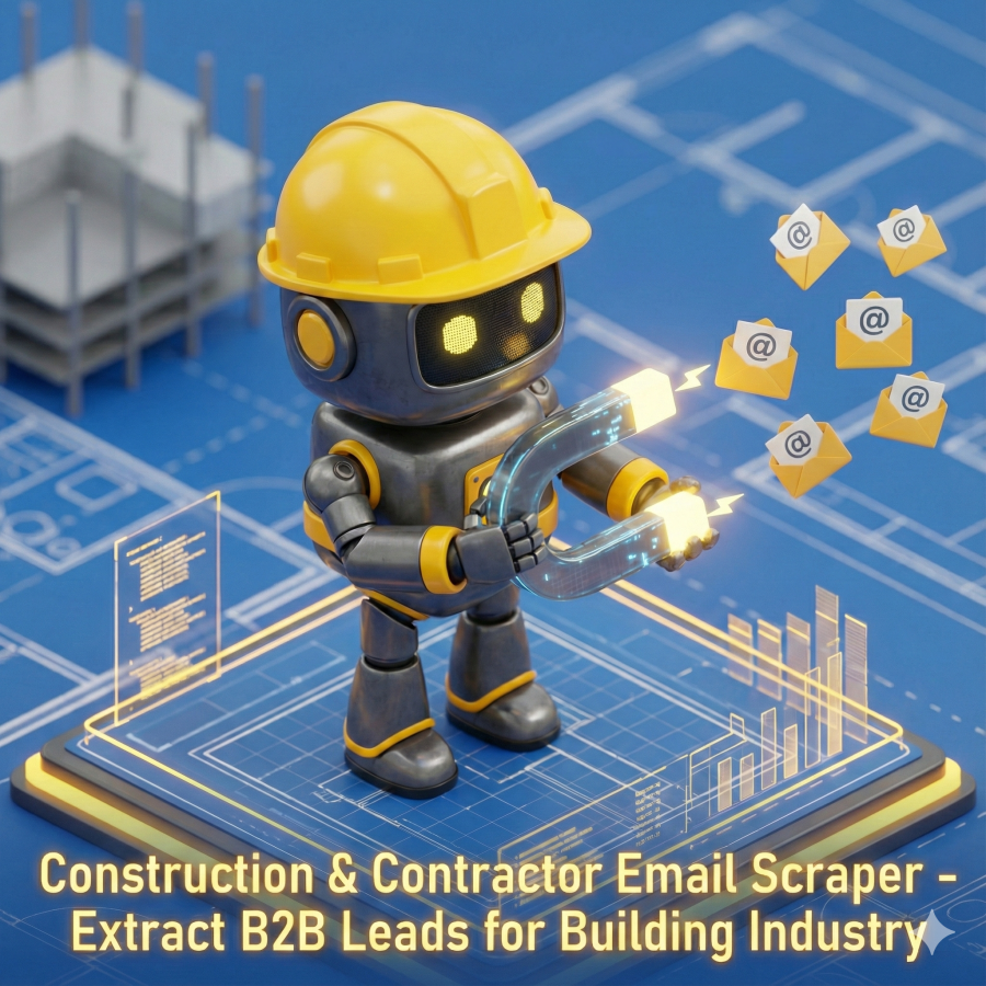 Construction & Contractor Email Scraper - Extract B2B Leads for Building Industry