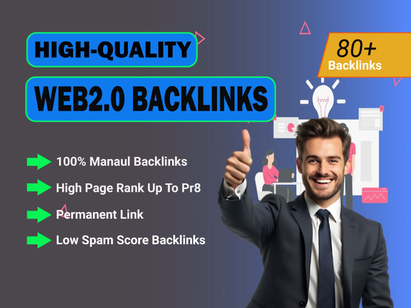 I Will Do 80+ Powerfull Web2.0 Backlinks For Website Growth