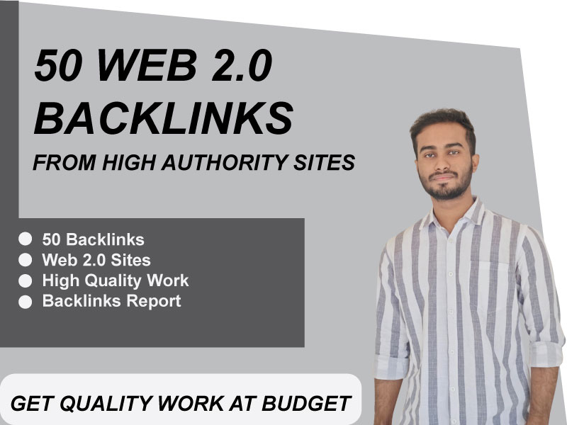 I will build unique web 2. 0 backlinks