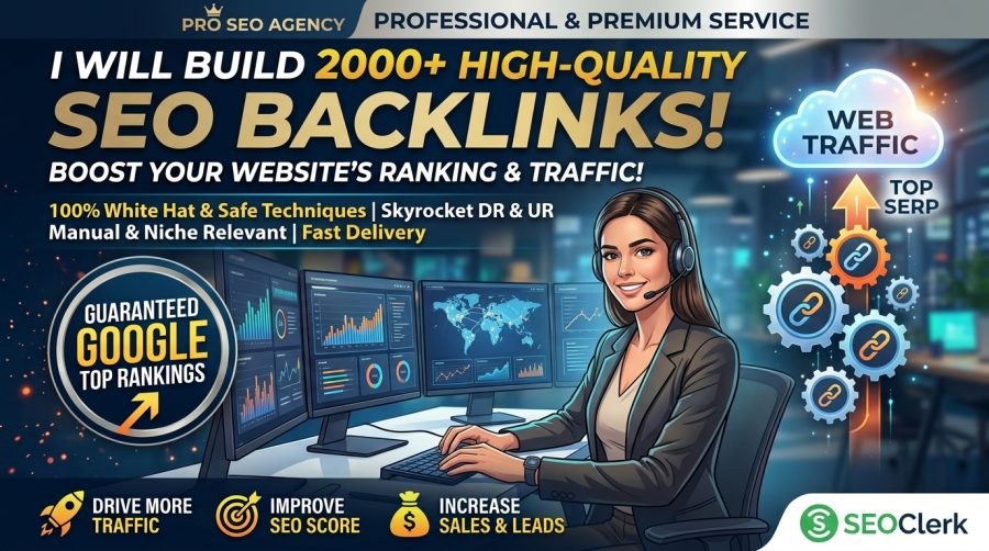 I Will Build 2000 SEO Backlinks to Boost Your Website