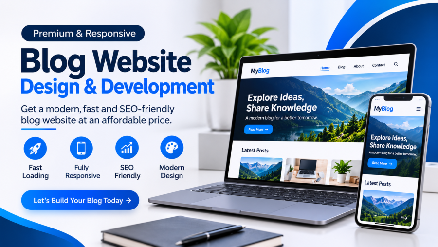 I will create premium, responsive blog websites at affordable prices