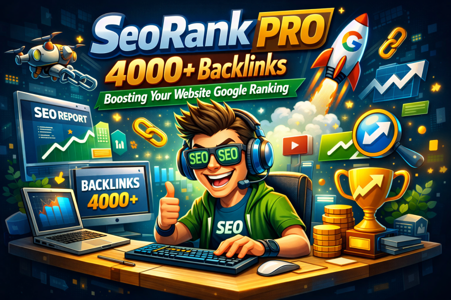 Guarantee SeoRank PRO 4000+ Backlinks Boosting Your website Google Ranking