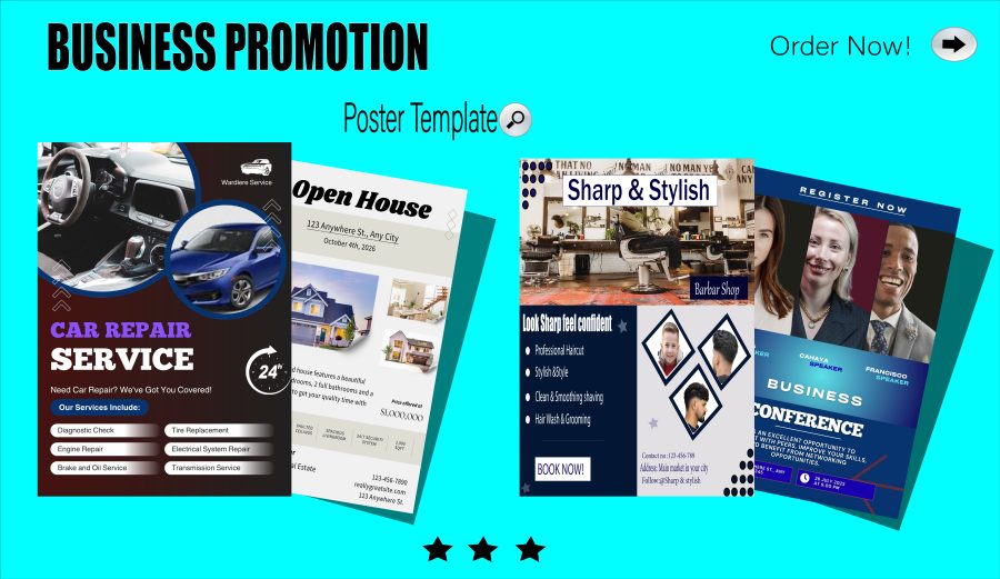 I Will Design Modern Promotional Business Posters