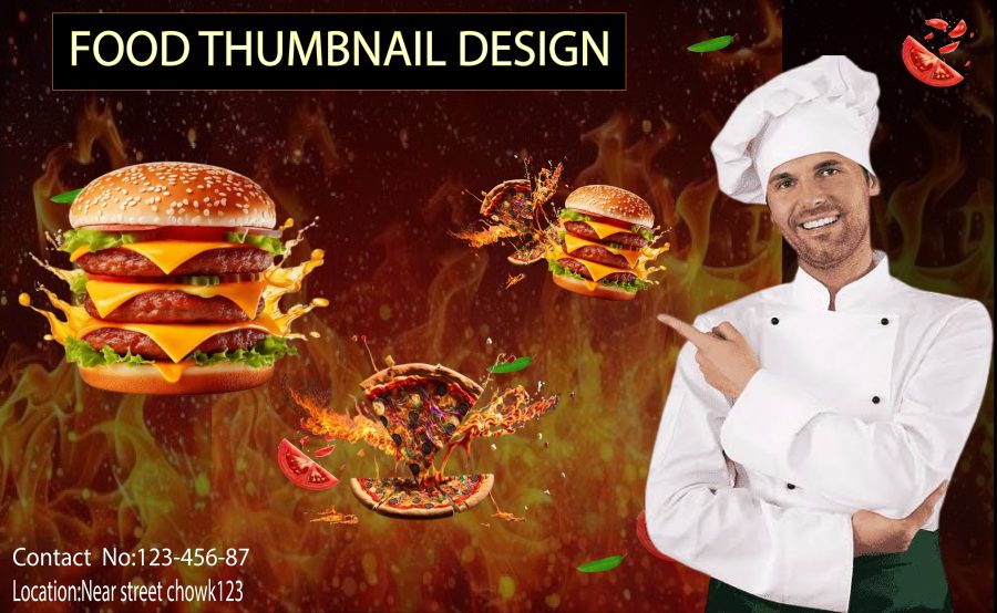 I Will Design Professional Food Thumbnails for, Social Media