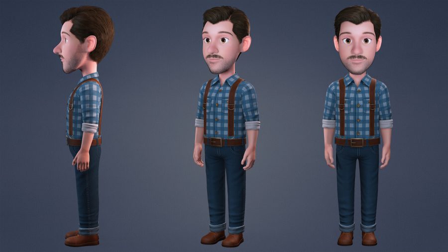 I will create and rig 3d character model in blender, maya, cc4, cc5, iclone 8