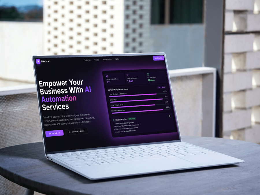 I will create a stunning modern website with clean UI and animations