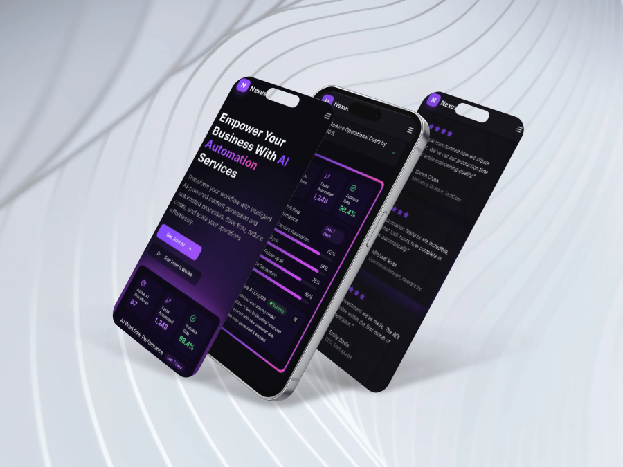 I will create a stunning modern website with clean UI and animations