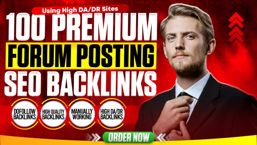 i will build high authority 100 forum posts for seo 