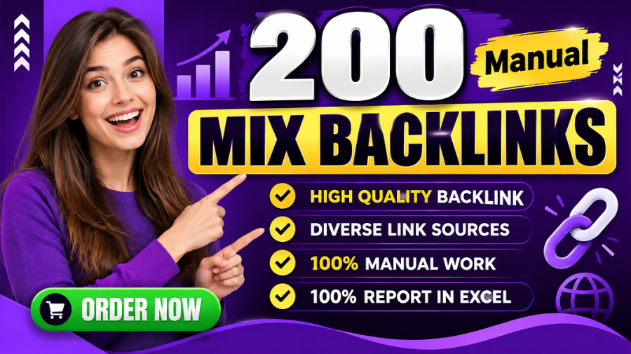 I Will Create 200 High-Quality Manual Mixed Backlinks for Stronger SEO