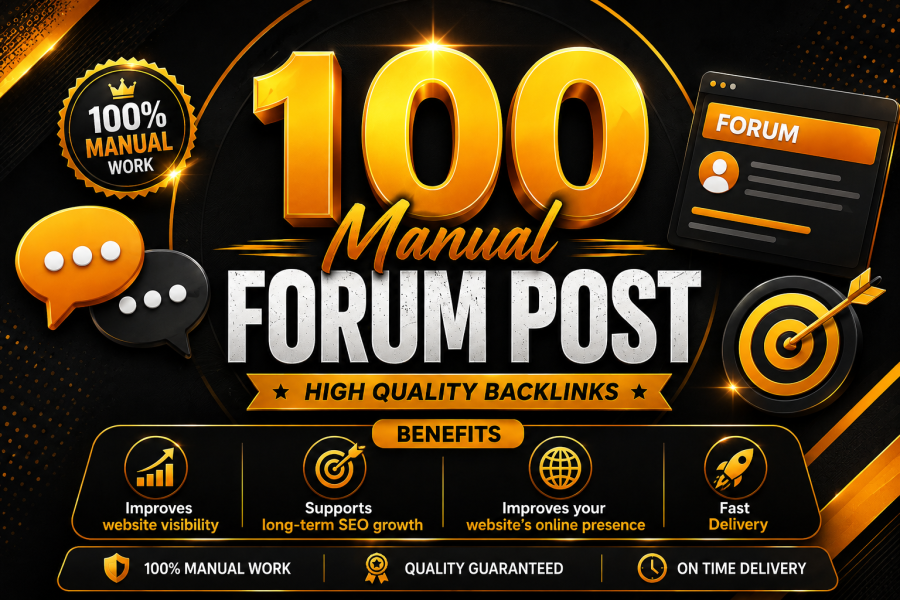 I Will Build High Quality Forum Post Backlinks for Website Ranking