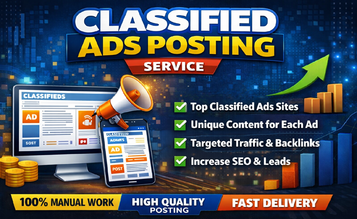 I Will Create 100 High Quality Classified Ads Posting Service for Boost Traffic & SEO