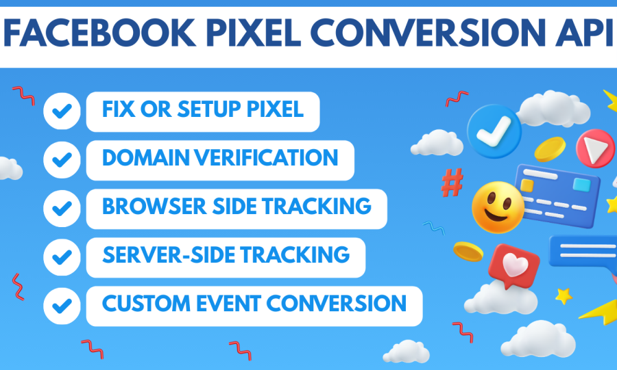 I will setup Facebook Pixel Conversion API, GA4, GTM, and fix Ecommerce Tracking errors