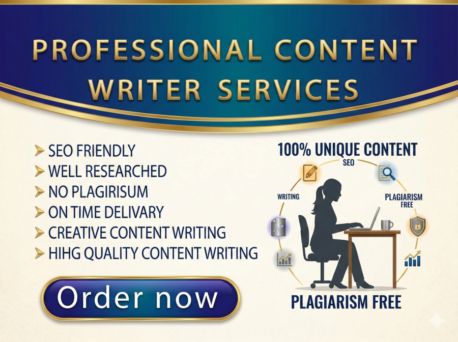 I will write 100% unique, SEO-optimized articles and blog posts Professional