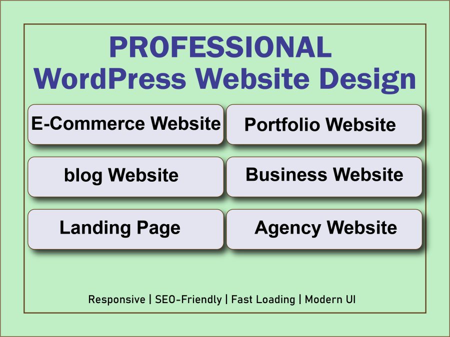 I will design and develop modern WordPress website for your business