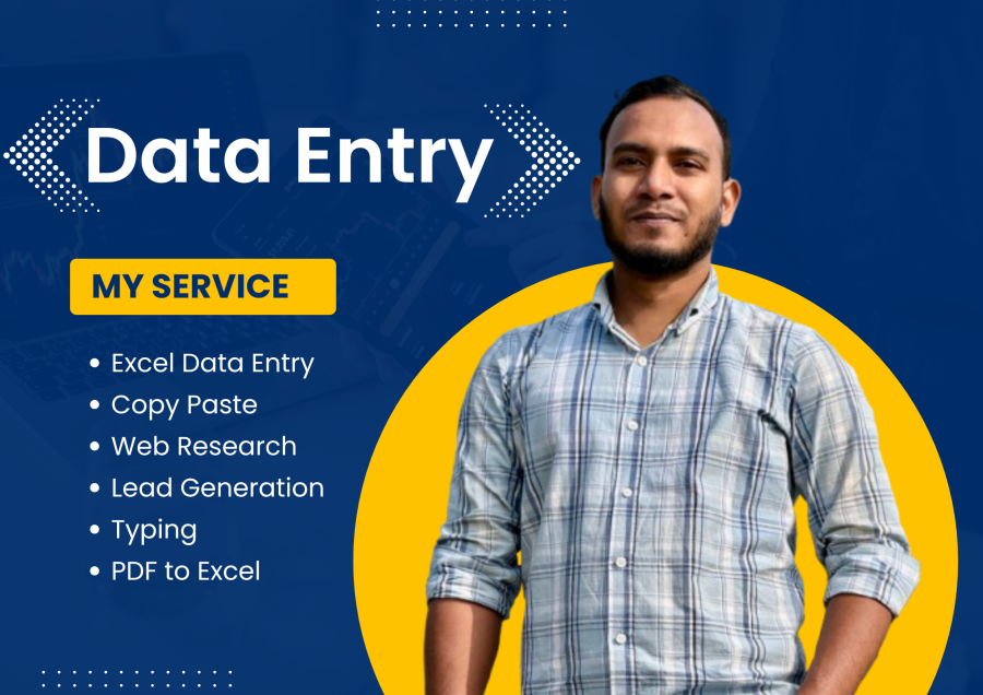 i will do data entry, copy paste, web research and collect public records in excel