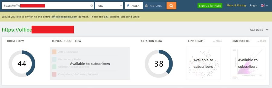 Increase Majestic TF 30+ CF 20+ with High Quality Backlinks
