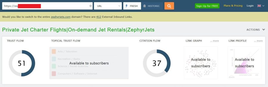 Increase Majestic TF 30+ CF 20+ with High Quality Backlinks