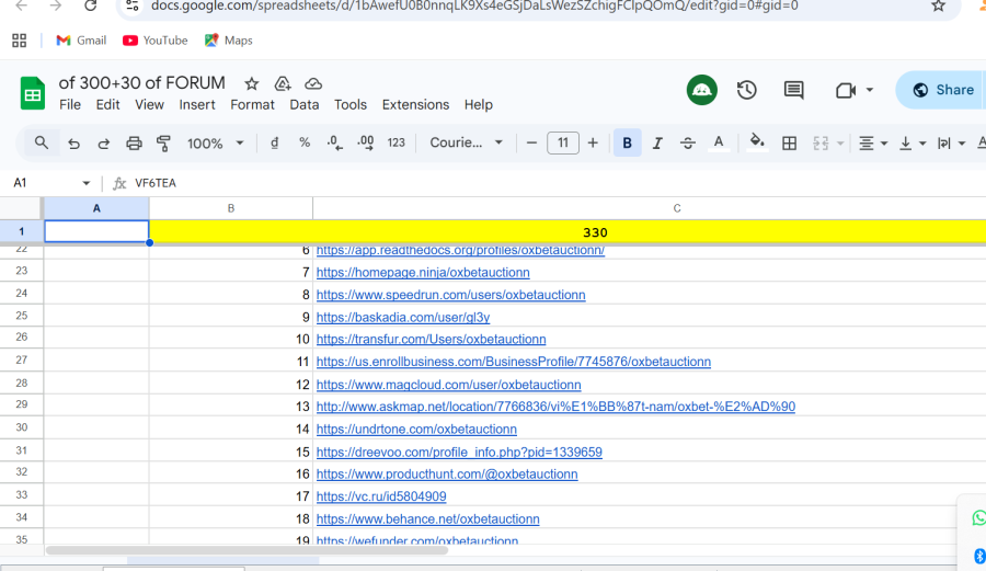 I will provide 100 high DA manual profile backlinks for SEO ranking