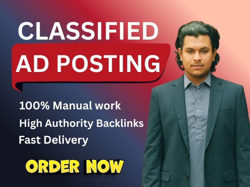I Will provide 50 Classified Ad posting on High Authority Sites