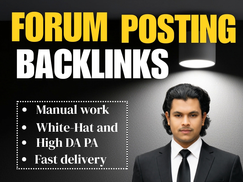I will provide you 50 forum posting backlinks