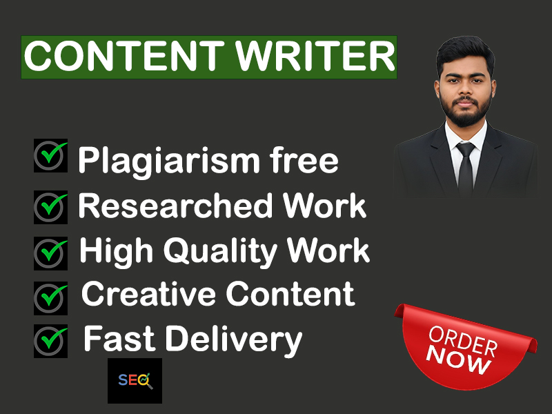  I will do professional SEO optimized content writing and on page SEO