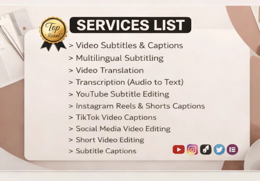 I will add English, Spanish, and French subtitles to your YouTube video.