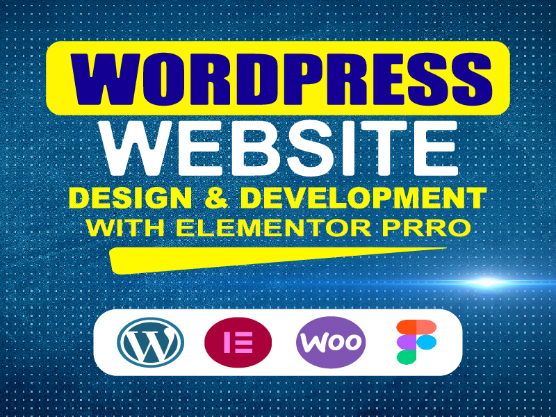 I will Design Custom WordPress Website with Elementor Pro