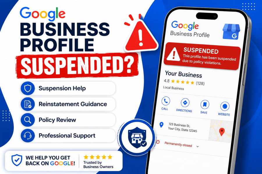 I will help recover your suspended Google Business Profile