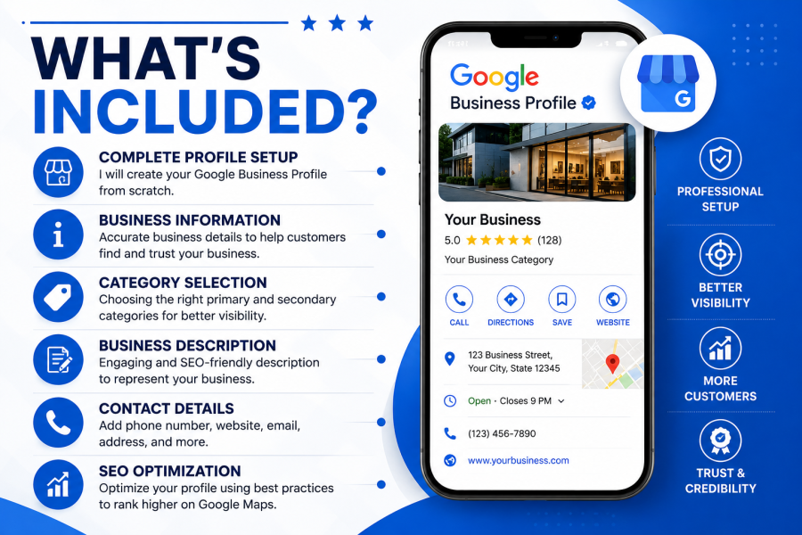 I will create and optimize your Google Business Profile