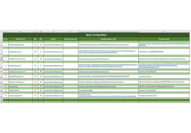 I will do manual Web 2.0 backlink creation for top Google ranking
