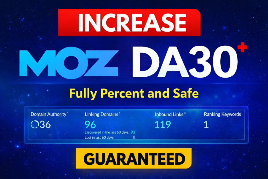 I will increase moz da domain authority 30 plus