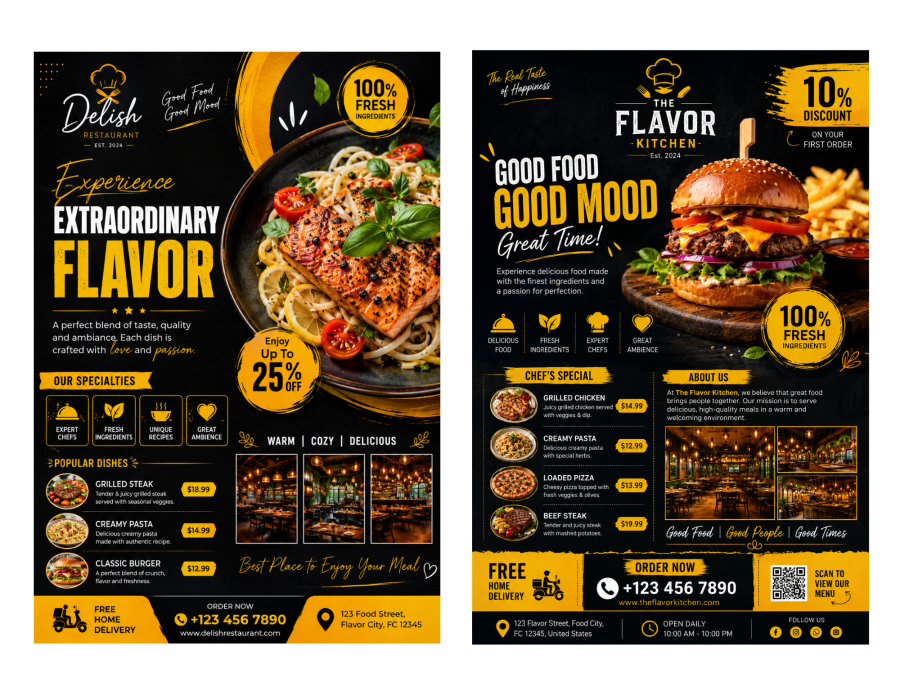 I will design professional flyer, poster or brochure