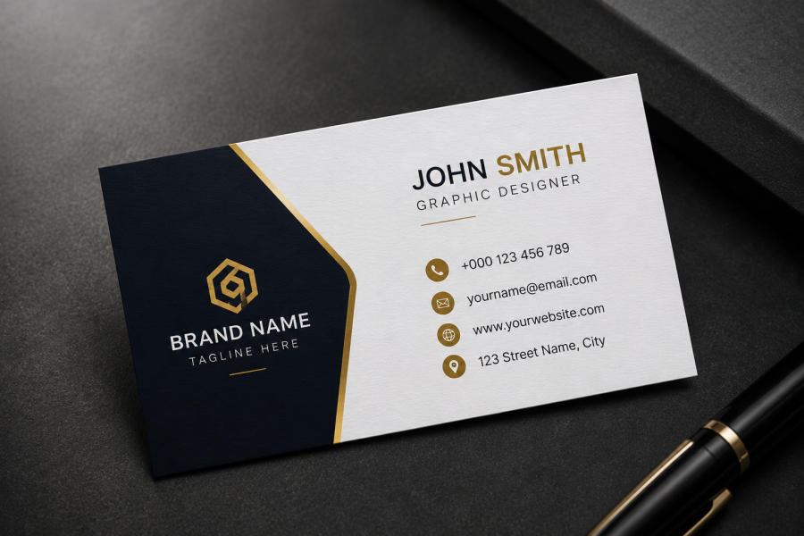 I will design a modern professional business card