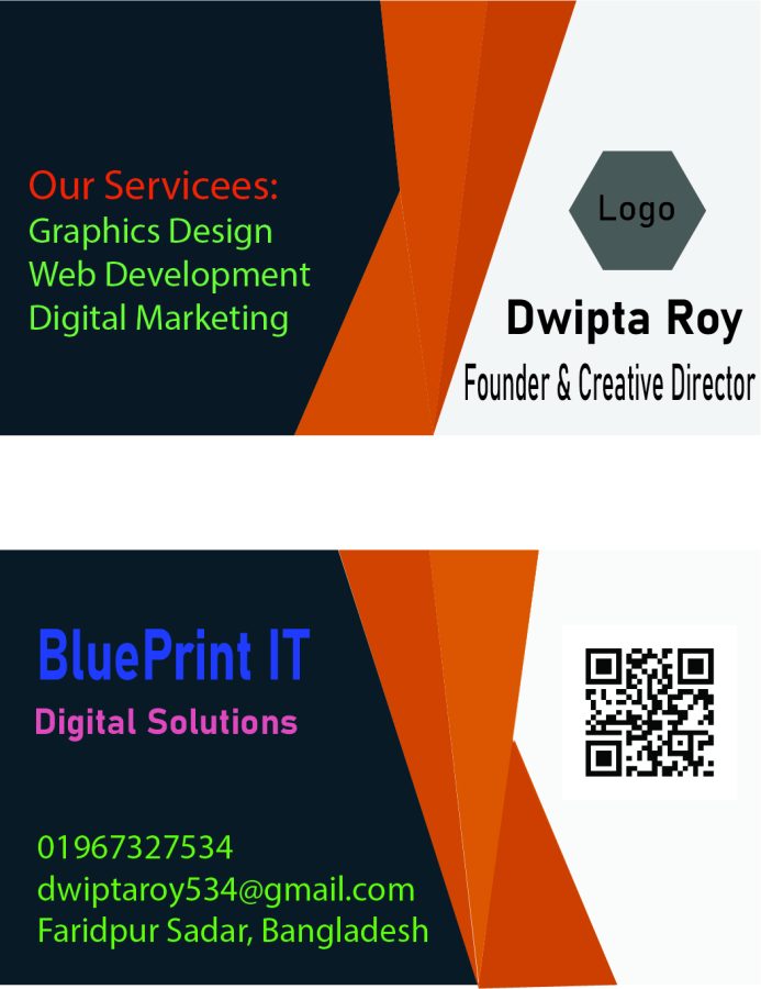 I will design a modern professional business card