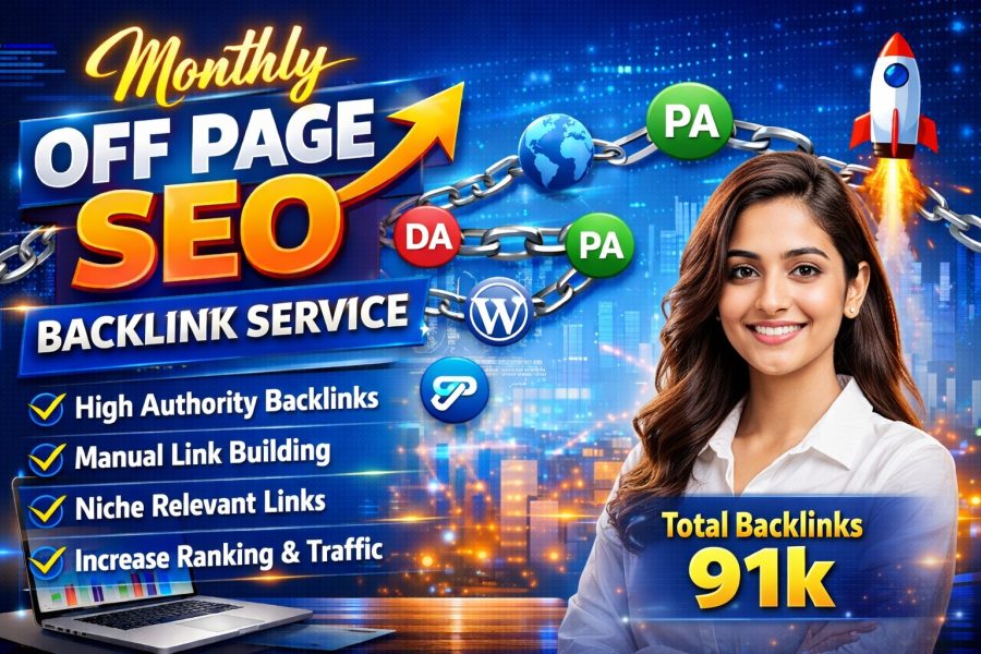 I will provide 91K monthly off page SEO high quality dofollow backlinks service