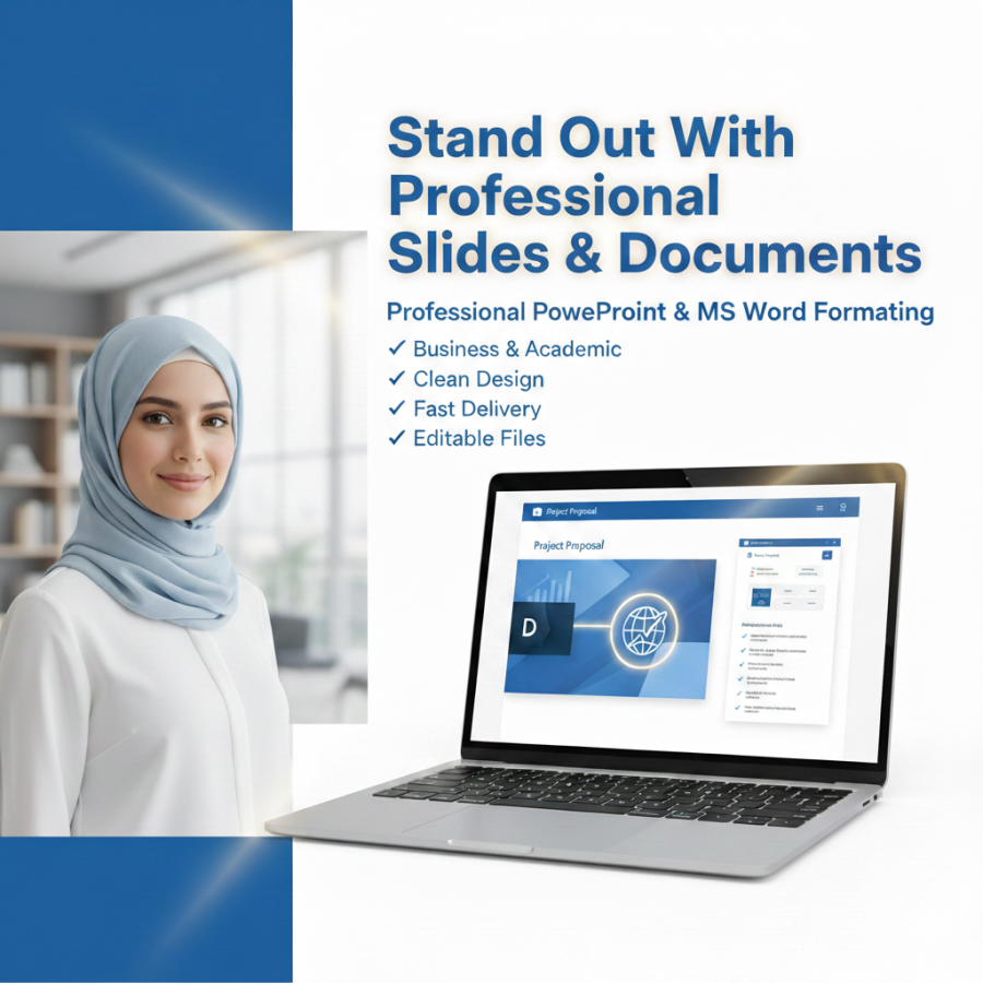 I will create professional PowerPoint presentation and do MS Word formatting