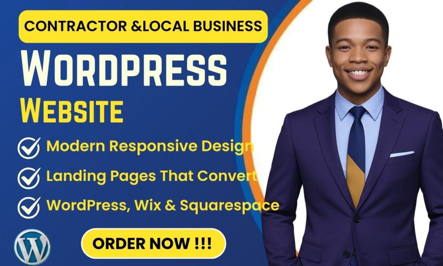 I will build a modern construction or contractor website for roofing, HVAC, real estate