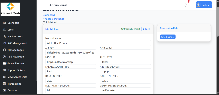 ZodeBill &ndash; VTU & Bills Payment Web App (Airtime, Data, Electricity, Cable TV, Wallet & API)