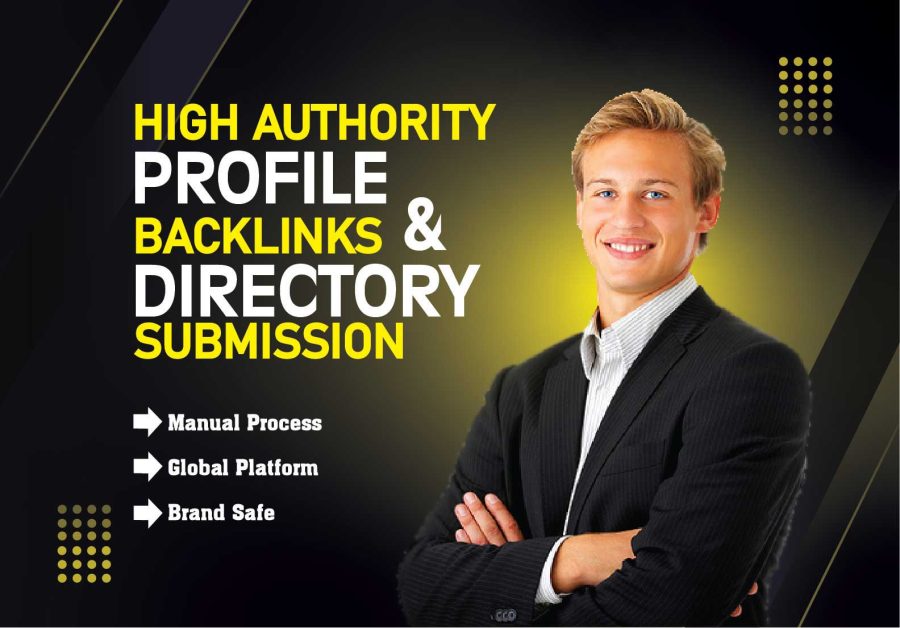 I will create high authority profile backlinks and manual directory submission for SEO
