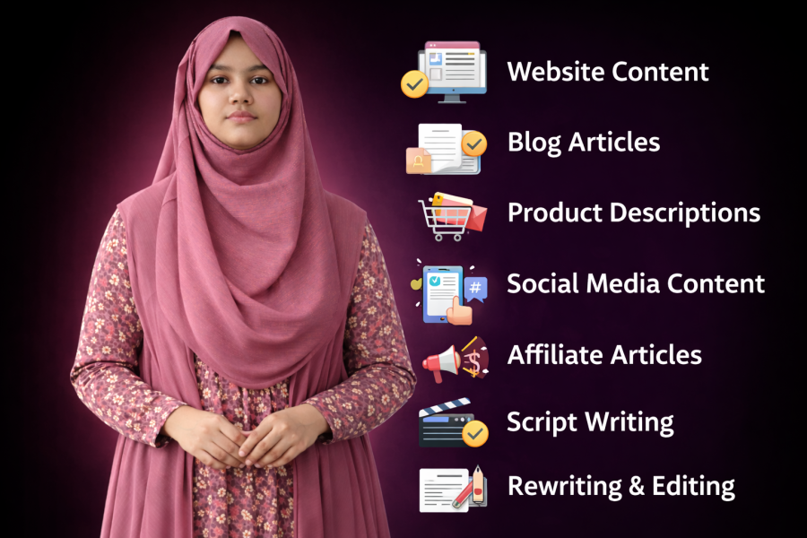 write SEO optimized, engaging, and plagiarism free content for your website or blog