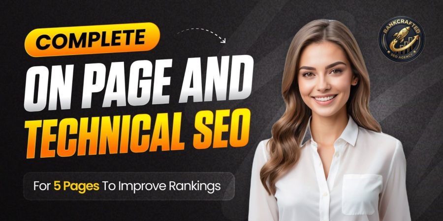 Complete On Page and Technical SEO for 5 Pages to Improve Rankings