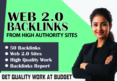 I Will Create 20 High Authority Web 2.0 Backlinks With Unique Content