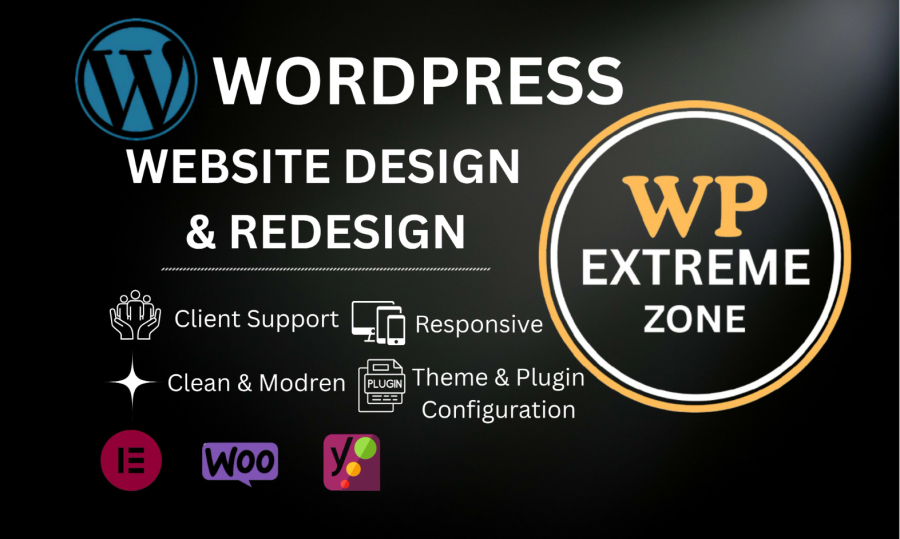 I will build wordpress website development, business website or blog website