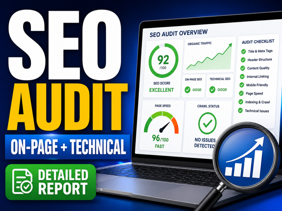 I will do on-page SEO and technical SEO audit with detailed report