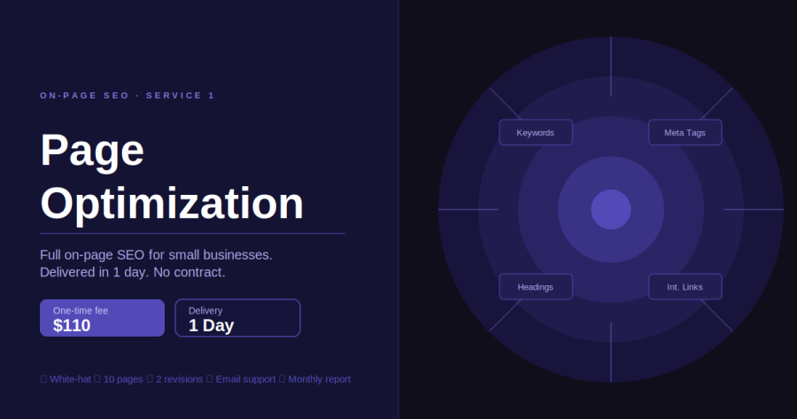 Professional On-Page SEO Optimization for Small Businesses