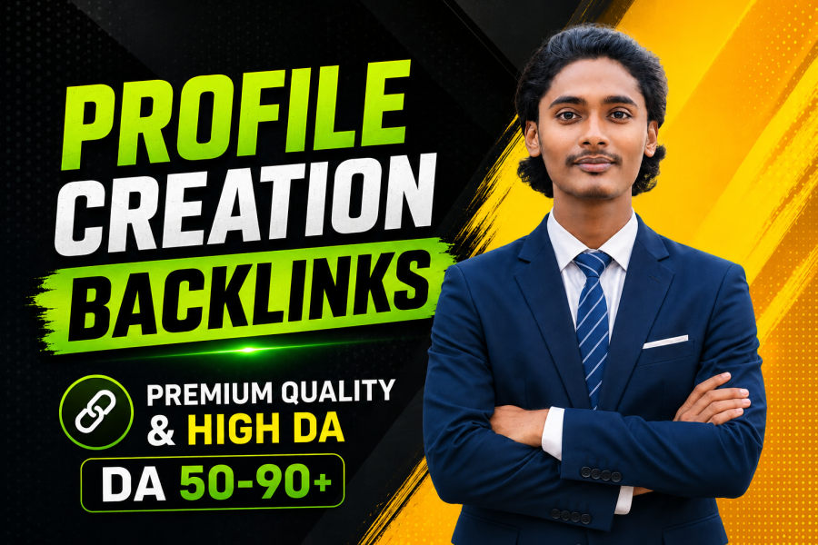 I Will Create HQ Manual Profile Backlinks On High DA PA Sites
