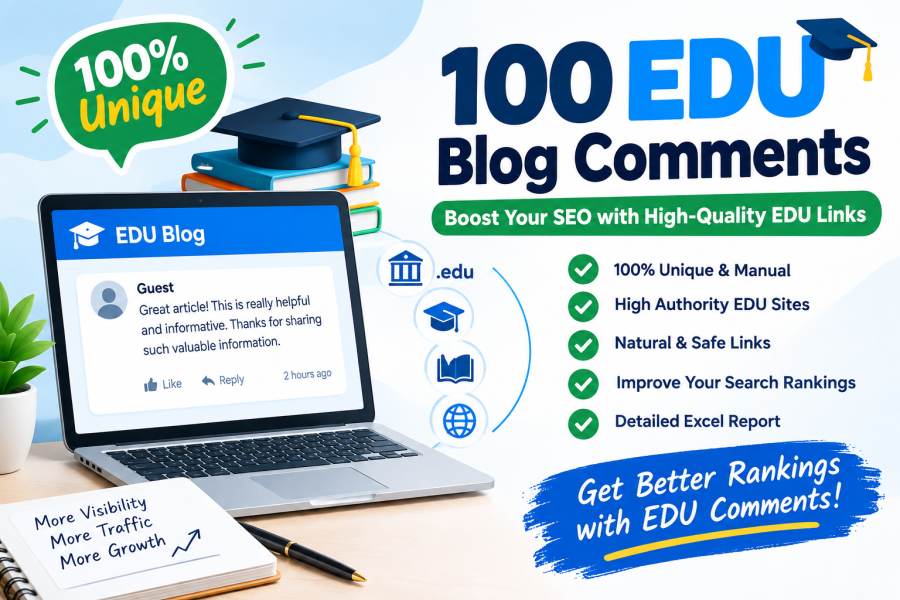 100 EDU Blog Comments &ndash; 100% Unique & Manual SEO Backlinks