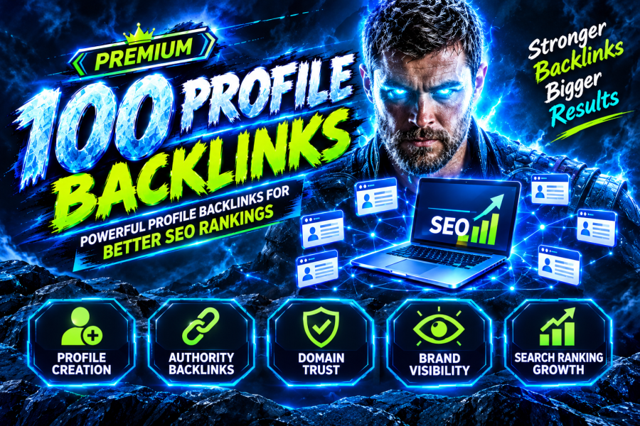 I Will Build 100 High Authority Profile Backlinks for Powerful SEO