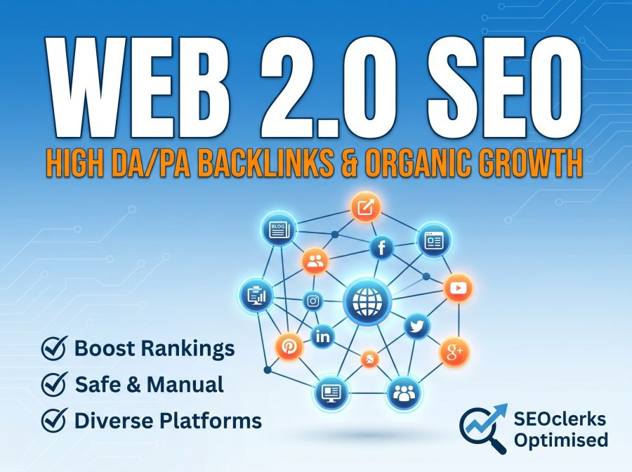 I will build 100 high authority manual Web 2.0 backlinks for sustainable SEO growth
