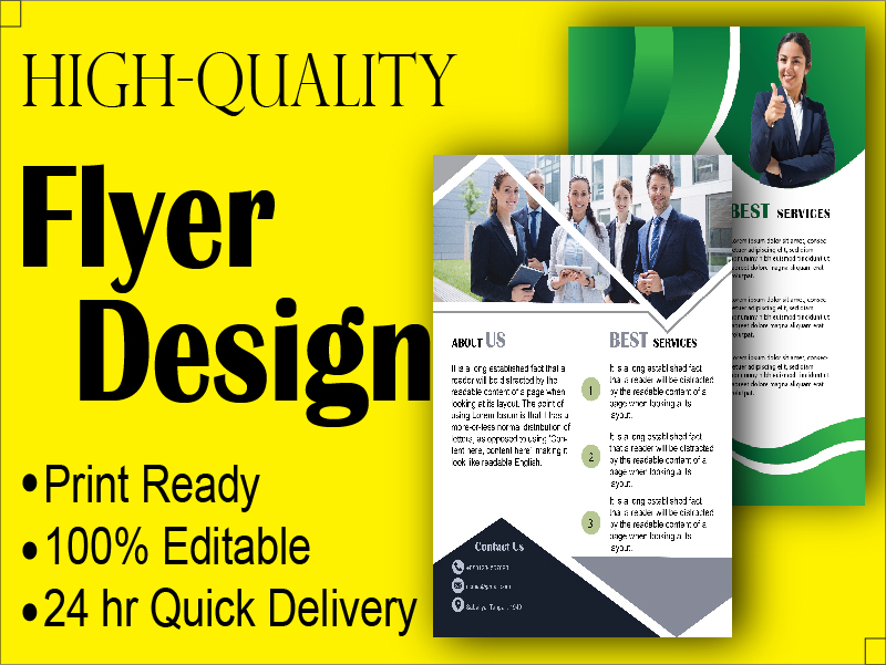 I will design a professional Eye catching Flyer for you